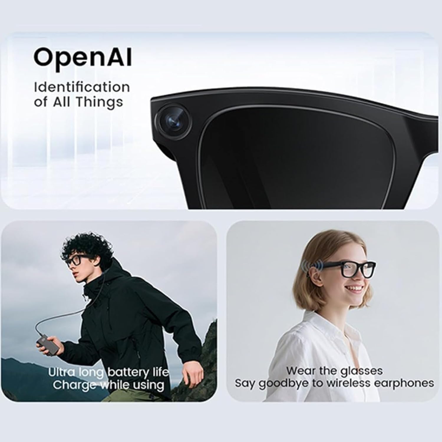 Smart AI Bluetooth Glasses