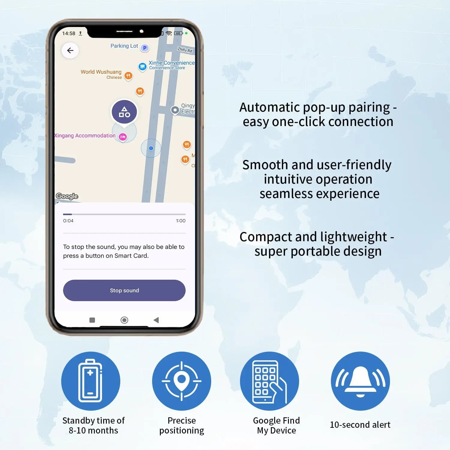 Smart Bluetooth Tracker (for iOS & Android)